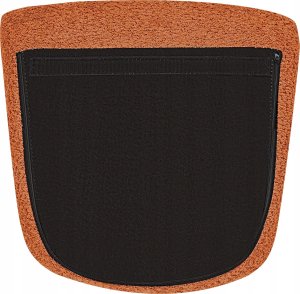 Beliani Fotel bujany Boucle Pomarańczowy ANASET 8