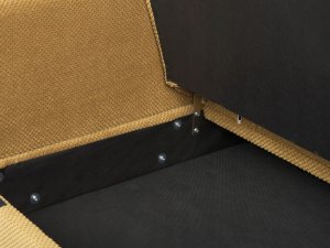 Beliani Sofa rozkładana żółta VEHKOO 12