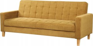 Beliani Sofa rozkładana żółta VEHKOO 5