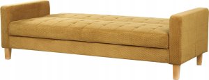 Beliani Sofa rozkładana żółta VEHKOO 6