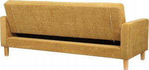 Beliani Sofa rozkładana żółta VEHKOO 8