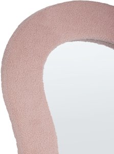 Beliani Boucle Lustro ścienne 112 cm Różowy PLANCHEZ 6