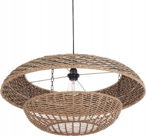 Lampa wisząca Beliani Pleciona lampa wisząca naturalna KIDEPO 6
