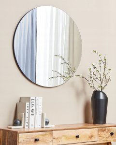 Beliani Lustro ścienne 80 cm Niebieski CHARRON 2