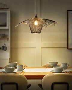 Lampa wisząca Beliani Lampa wisząca czarna LUNGA 2