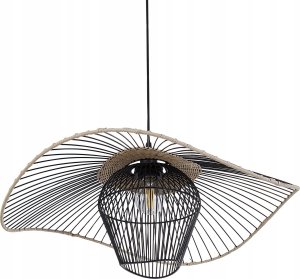 Lampa wisząca Beliani Lampa wisząca czarna LUNGA 6