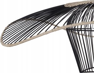 Lampa wisząca Beliani Lampa wisząca czarna LUNGA 7