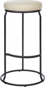 Beliani Krzesło barowe Zestaw 2 Jasnobeżowy MILROY 4