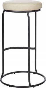 Beliani Krzesło barowe Zestaw 2 Jasnobeżowy MILROY 5