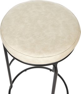 Beliani Krzesło barowe Zestaw 2 Jasnobeżowy MILROY 7