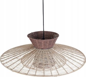 Lampa wisząca Beliani Lampa wisząca brązowo-beżowa KABOMPO 5