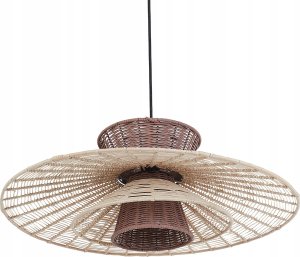 Lampa wisząca Beliani Lampa wisząca brązowo-beżowa KABOMPO 6