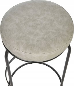 Beliani Krzesło barowe Zestaw 2 Jasnoszary MILROY 7