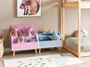 Beliani Szafka na zabawki różowa CASPER 2