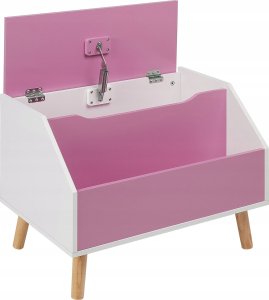 Beliani Szafka na zabawki różowa CASPER 4