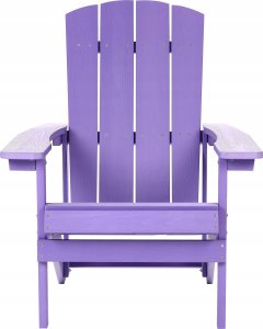 Beliani Krzesło ogrodowe MDF Purpurowy ADIRONDACK 4