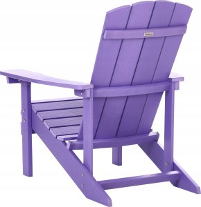 Beliani Krzesło ogrodowe MDF Purpurowy ADIRONDACK 5