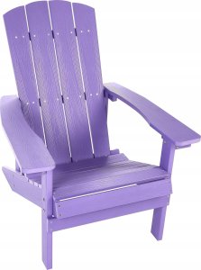 Beliani Krzesło ogrodowe MDF Purpurowy ADIRONDACK 6