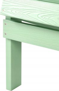 Beliani Krzesło ogrodowe MDF Jasnozielony ADIRONDACK 7