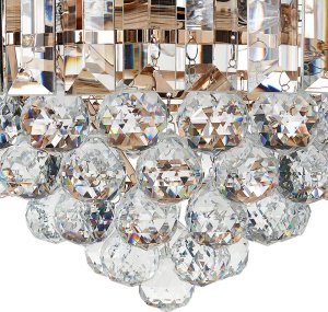 Lampa wisząca Beliani Żyrandol kryształowy ⌀ 40 cm złoty ACHEIRO 6