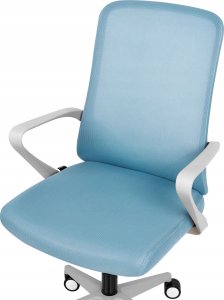 Krzesło biurowe Beliani Fotel biurowy Błękitny EXPERT 5