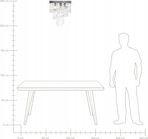 Lampa wisząca Beliani Żyrandol kryształowy ⌀ 45 cm srebrny ESMELLE 7