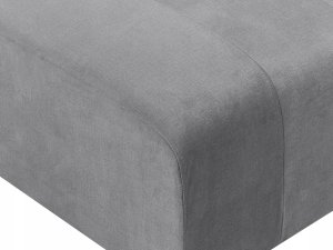 Beliani Otomana welurowa szara FALSTERBO 5
