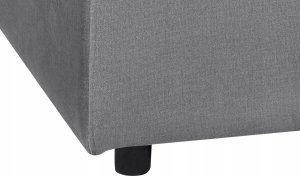 Beliani Otomana welurowa szara FALSTERBO 6