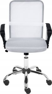 Krzesło biurowe Beliani Fotel biurowy Złamana biel BEST 4