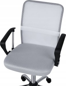 Krzesło biurowe Beliani Fotel biurowy Złamana biel BEST 6