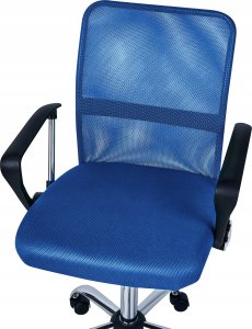 Krzesło biurowe Beliani Fotel biurowy Niebieski BEST 6