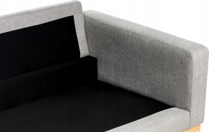 Beliani Sofa 2-osobowa szara SIGGARD 8