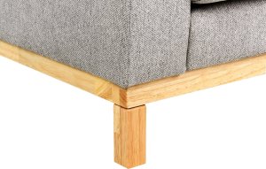 Beliani Sofa 2-osobowa szara SIGGARD 10