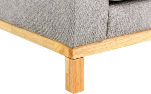 Beliani Sofa 3-osobowa szara SIGGARD 10