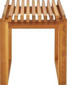 Beliani Stół ogrodowy 40 x 40 cm Drewno Jasne drewno BELLANO 4