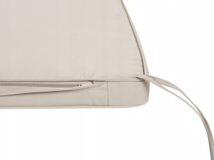 Beliani Ławka ogrodowa z poduszką Drewno 160 cm Beżowoszary SOVANA 11