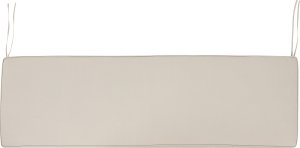 Beliani Ławka ogrodowa z poduszką Drewno 160 cm Beżowoszary SOVANA 8