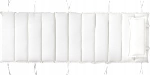 Beliani Leżak Drewno Złamana biel BRESCIA 15