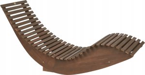 Beliani Leżak Drewno Złamana biel BRESCIA 6