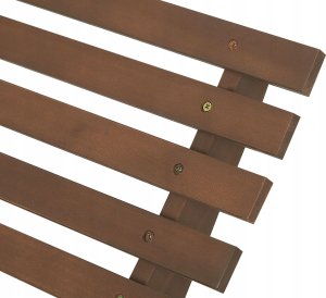 Beliani Leżak Drewno Złamana biel BRESCIA 10