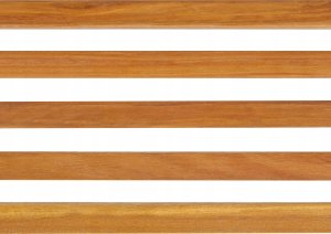 Beliani Stół ogrodowy 120 x 70 cm Drewno Jasne drewno BELLANO 8