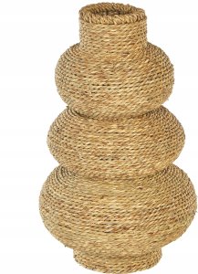 Trawa morska Wazon dekoracyjny 41 cm Beżowy MARANG Lumarko! 1