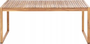 Beliani Stół ogrodowy Drewno Jasne drewno SASSARI II 4