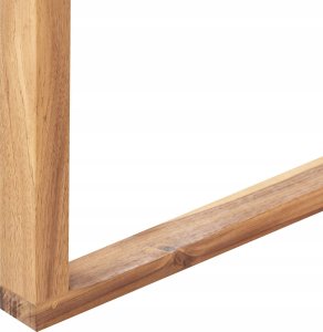 Beliani Stół ogrodowy Drewno Jasne drewno SASSARI II 6