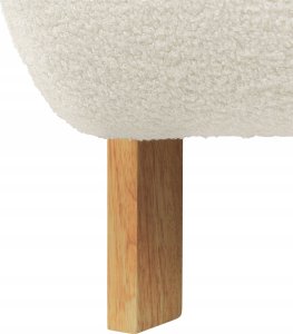 Beliani Fotel jasnobeżowy boucle LESJA 8