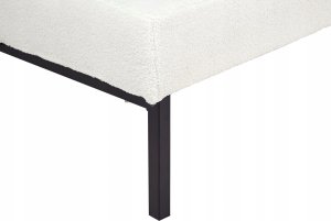 Beliani Szezlong boucle biały CHINON 9