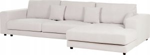 Beliani Narożnik 4-osobowy lewostronny biały LOFOTEN 4