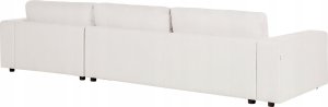 Beliani Narożnik 4-osobowy lewostronny biały LOFOTEN 5