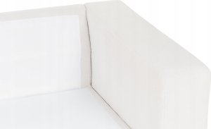 Beliani Narożnik 4-osobowy lewostronny biały LOFOTEN 8