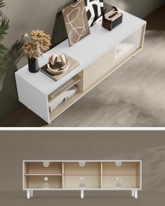 Stojak pod TV do 60 cali, superszybki montaż bez użyci 5